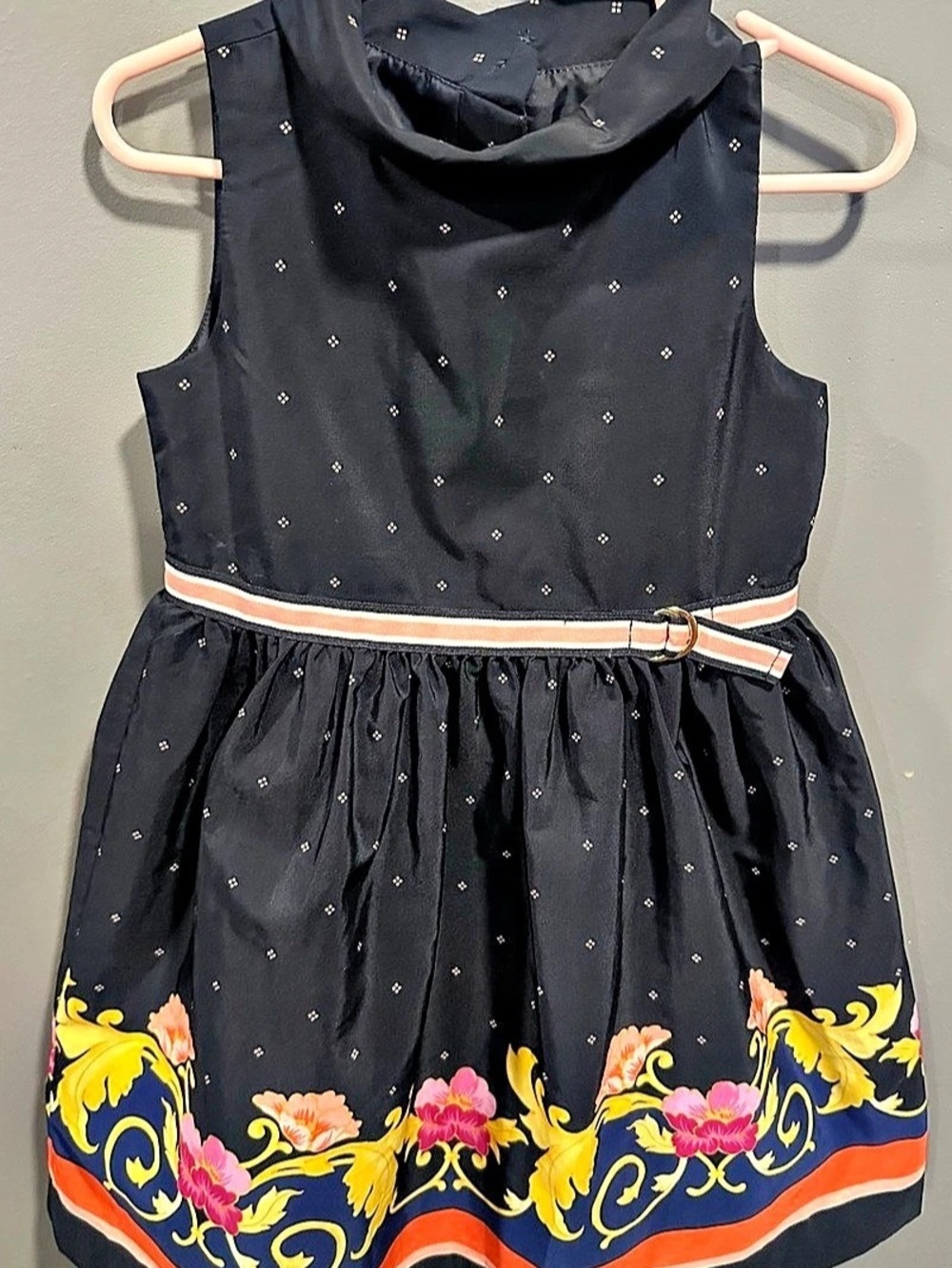 Janie and Jack Girls Floral Dress Size 3 Like New